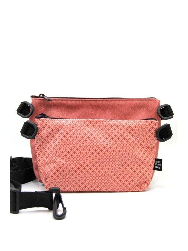 exemple d'association de 2 pochettes.
uni rosé U2 + 529 motif fantaisie